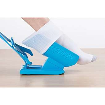 Homesure Sock Slider Help For Back อุปกรณ์ช่วยให้ถุงใส่ถุงเท้าได้สะดวกมากขึ้น สำหรับผู้สูงอายุ หรือ ผู้ที่ปัญหาเกี่ยวกับหลัง การเดินทาง ท่องเที่ยวพกพาสะดวก วัสดุแข็งแรง ทนทาน