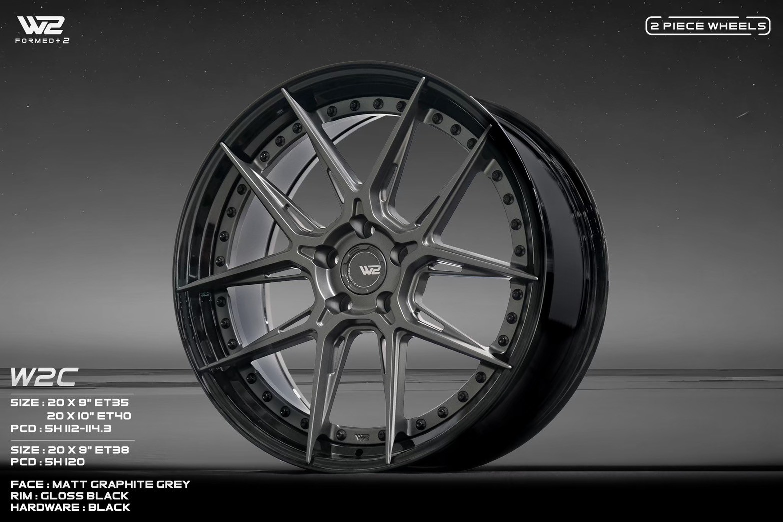 ล้อแท้ W2C ล้อ2ชิ้นขอบ20 ชุดละ 66,000 บาท ที่ STEP9