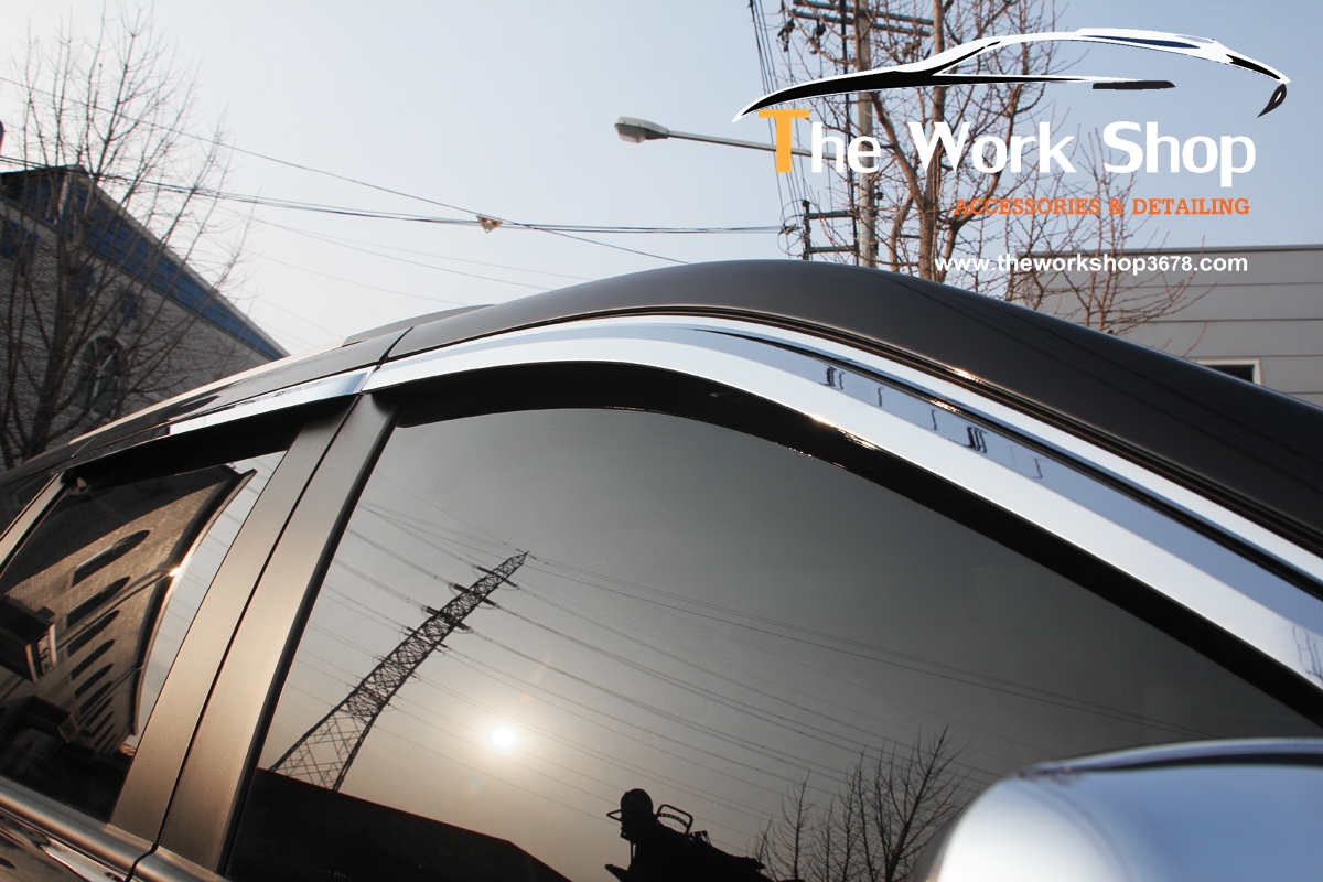 Chrome Door Visor for Carnival ( กันสาดแบบโครเมี่ยม )