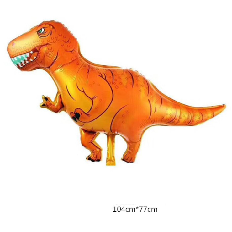 ลูกโป่งไดโนเสาร์ทีเร็กซ์สีน้ำตาล / T-Rex Foil Balloon