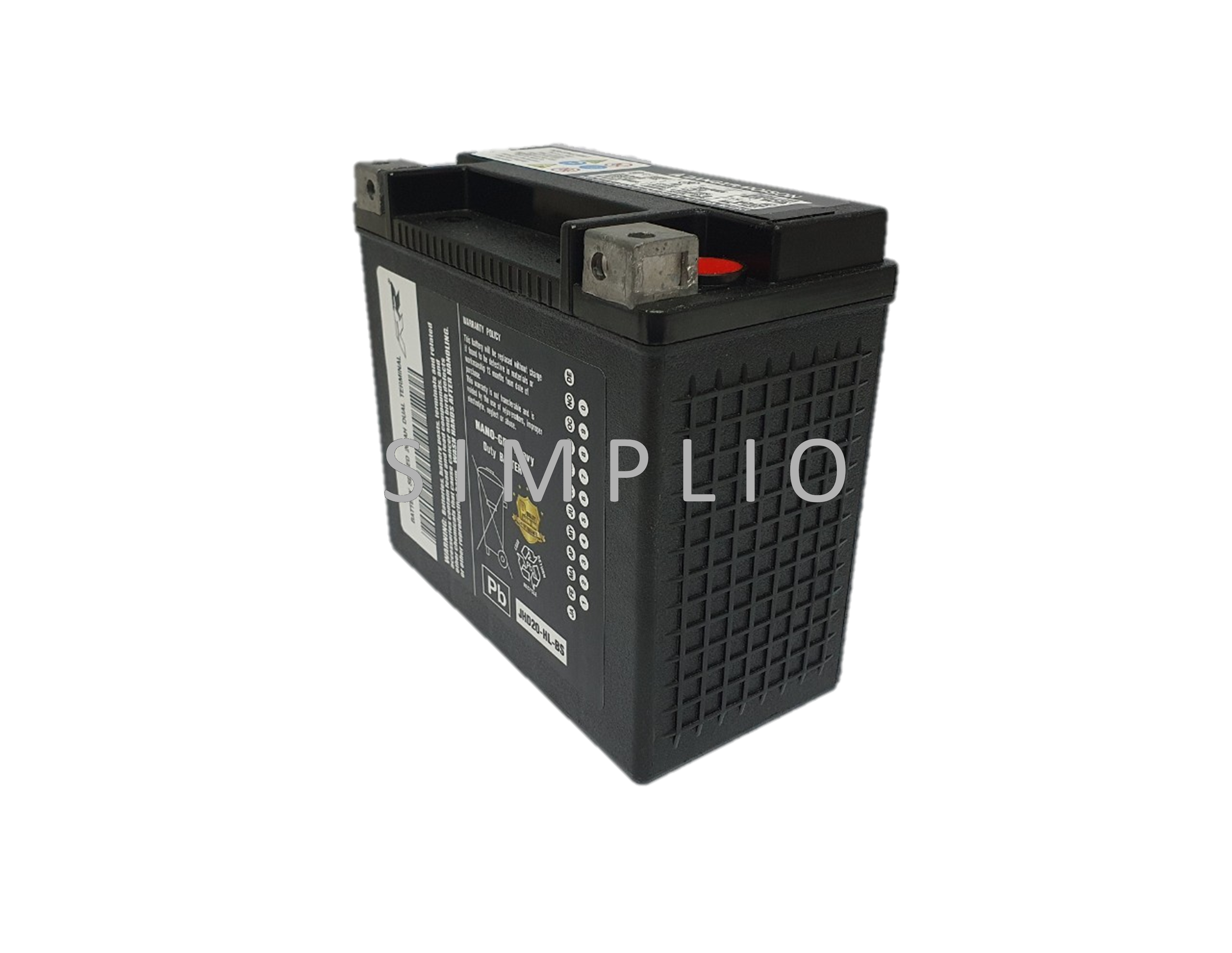 RR Battery JHD20-HL-BS (12V 20AH) NANO-GEL Heavy Duty แบตเตอรี่สำหรับมอเตอร์ไซค์และเจ็ทสกี (แบตมอไซ)