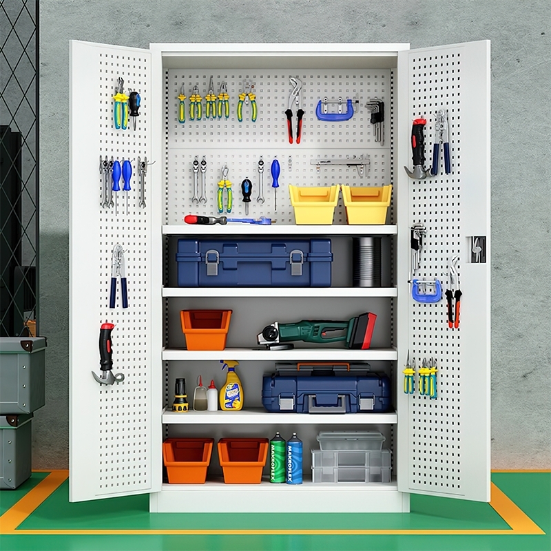 ตู้เก็บเครื่องมืออเนกประสงค์ บานประตูคู่ เก็บอะไหล่ เครื่องมือช่าง รุ่น SSM-01
