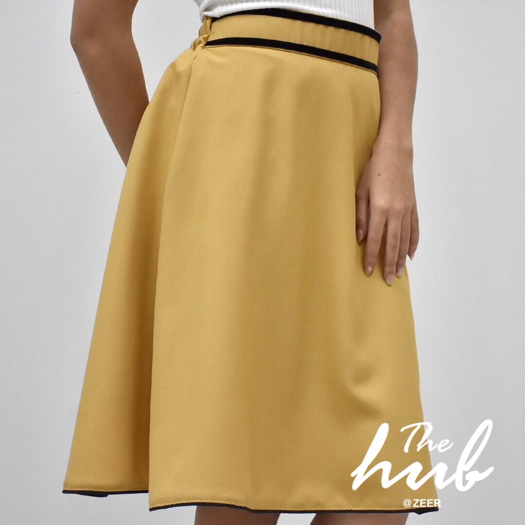 กระโปรงน่ารัก เอวสม็อคหลัง