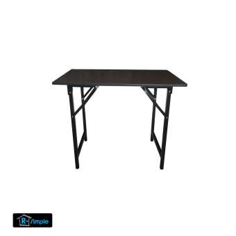 R-SIMPLE โต๊ะพับเอนกประสงค์ รุ่น MICRO-90 ขนาด 90x60x75 ซม. (ลายไม้สี Black Sapphire)