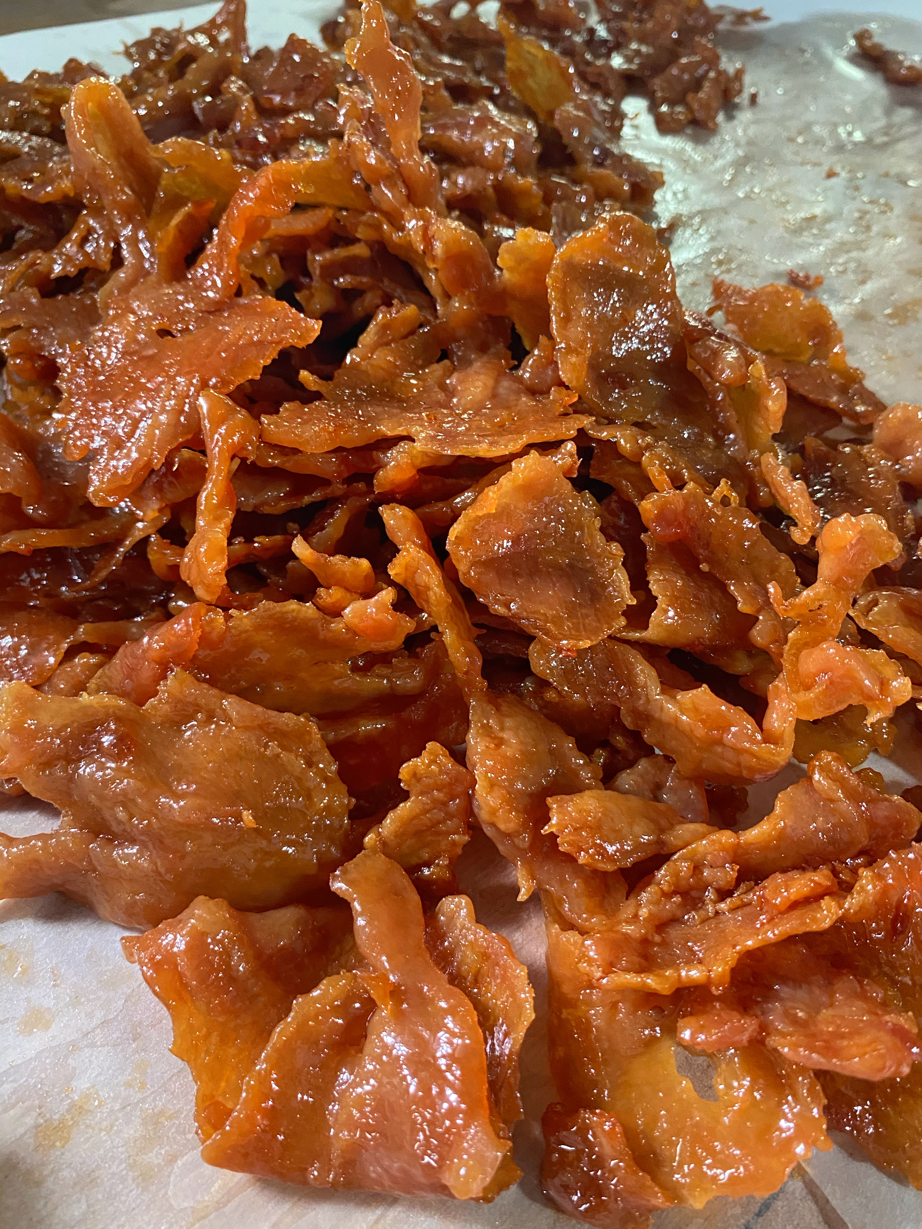 หมูแดดเดียว สูตรนิ่ม ไม่ติดมัน ทอดเสร็จพร้อมส่ง ราคาถูก