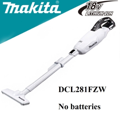Makita DCL281FZW ดูดฝุ่น 18V-BL สีขาว / 3 SPEED Makita