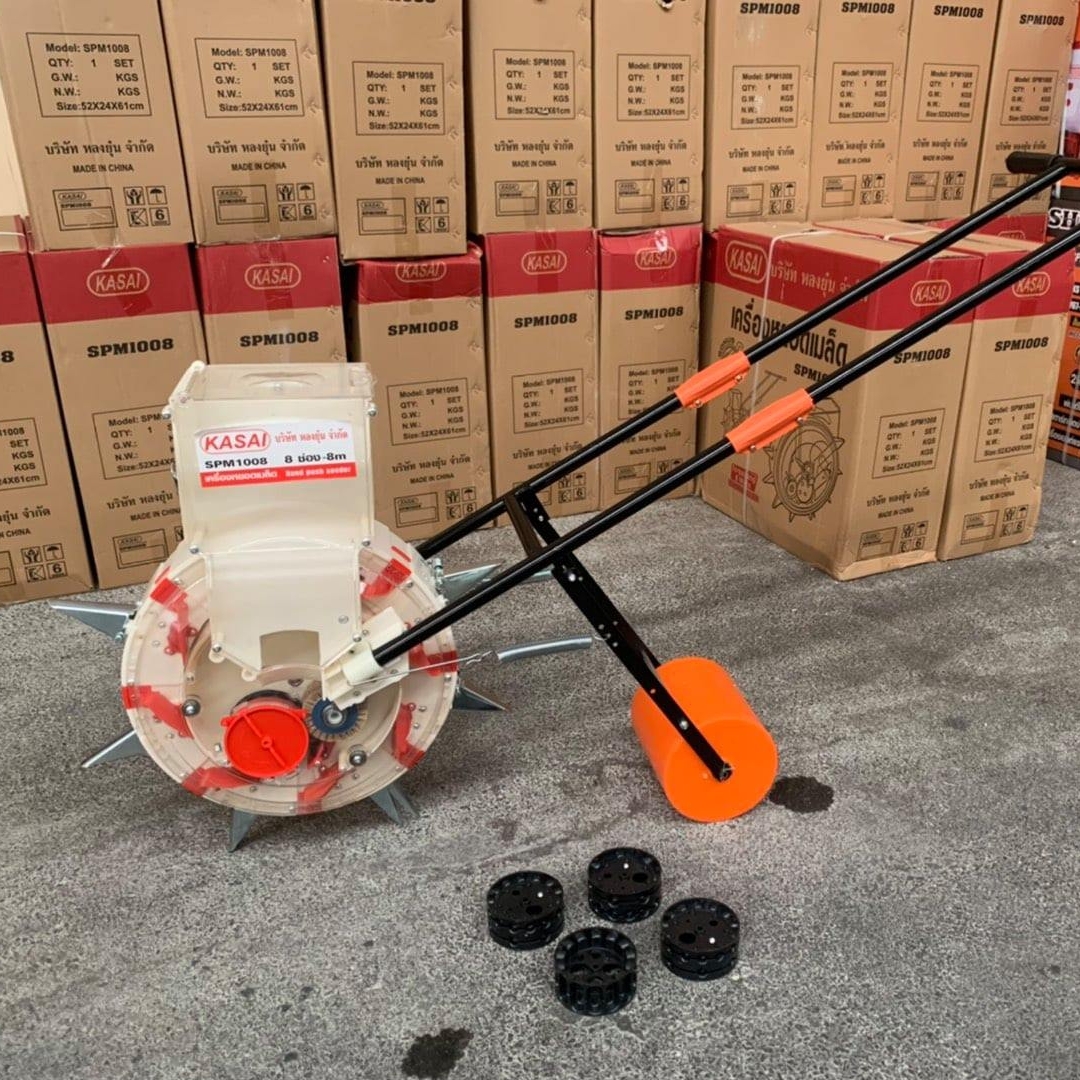 🌈12978 SPM1008 KASAI เครื่องหยอดข้าวโพดและเมล็ดพันธ์แบบ 8 ช่อง