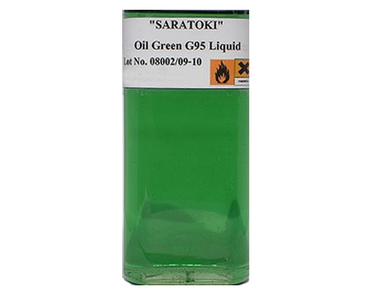 SARATOKI สีผสมน้ำมันปิโตรเลียม Oil Green G95 Liquid 18Kg./Pail (มี Cer.+COA รับรองสินค้า)