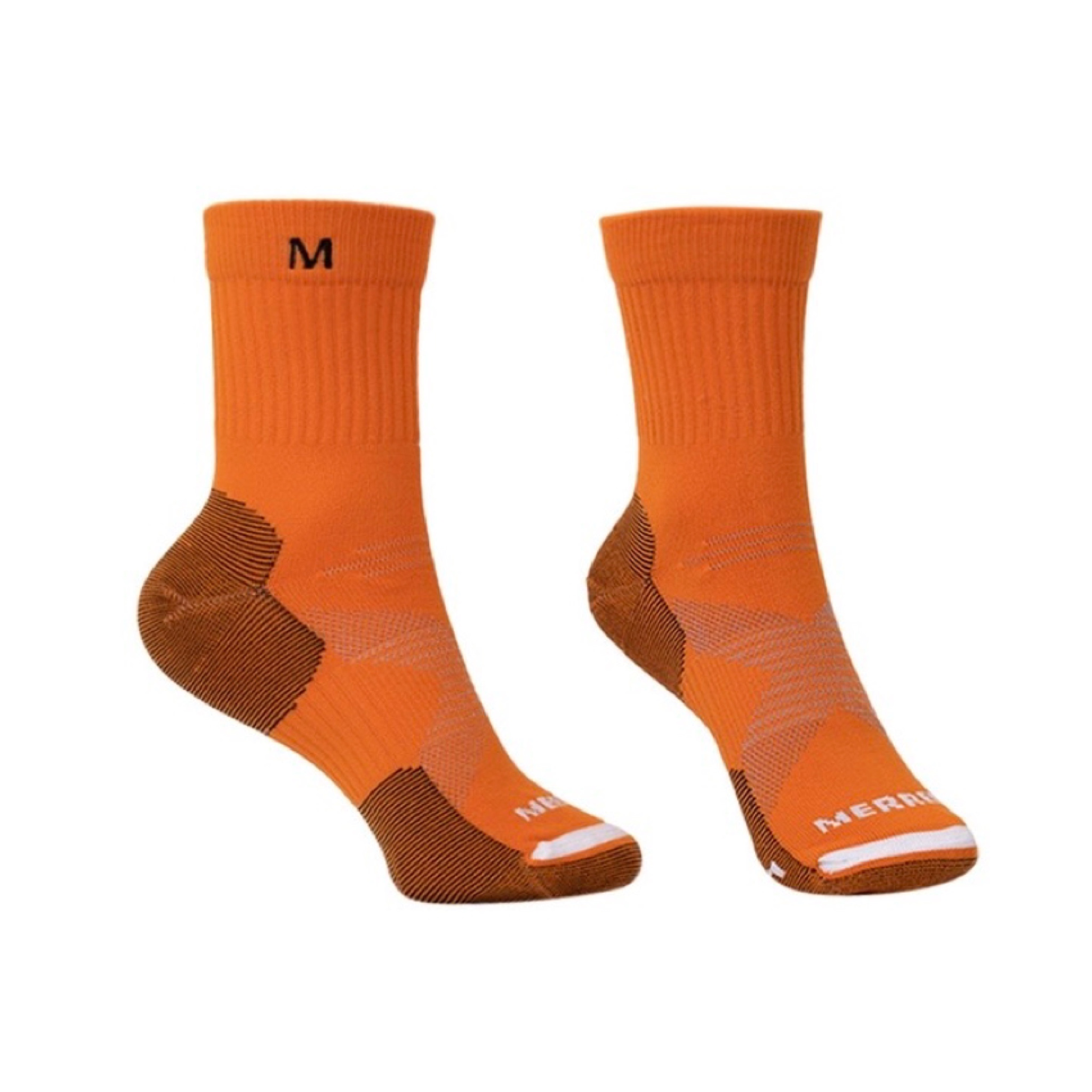 ถุงเท้าวิ่ง Merrell Trail Running Crew Socks ‘ORANGE’ (M)