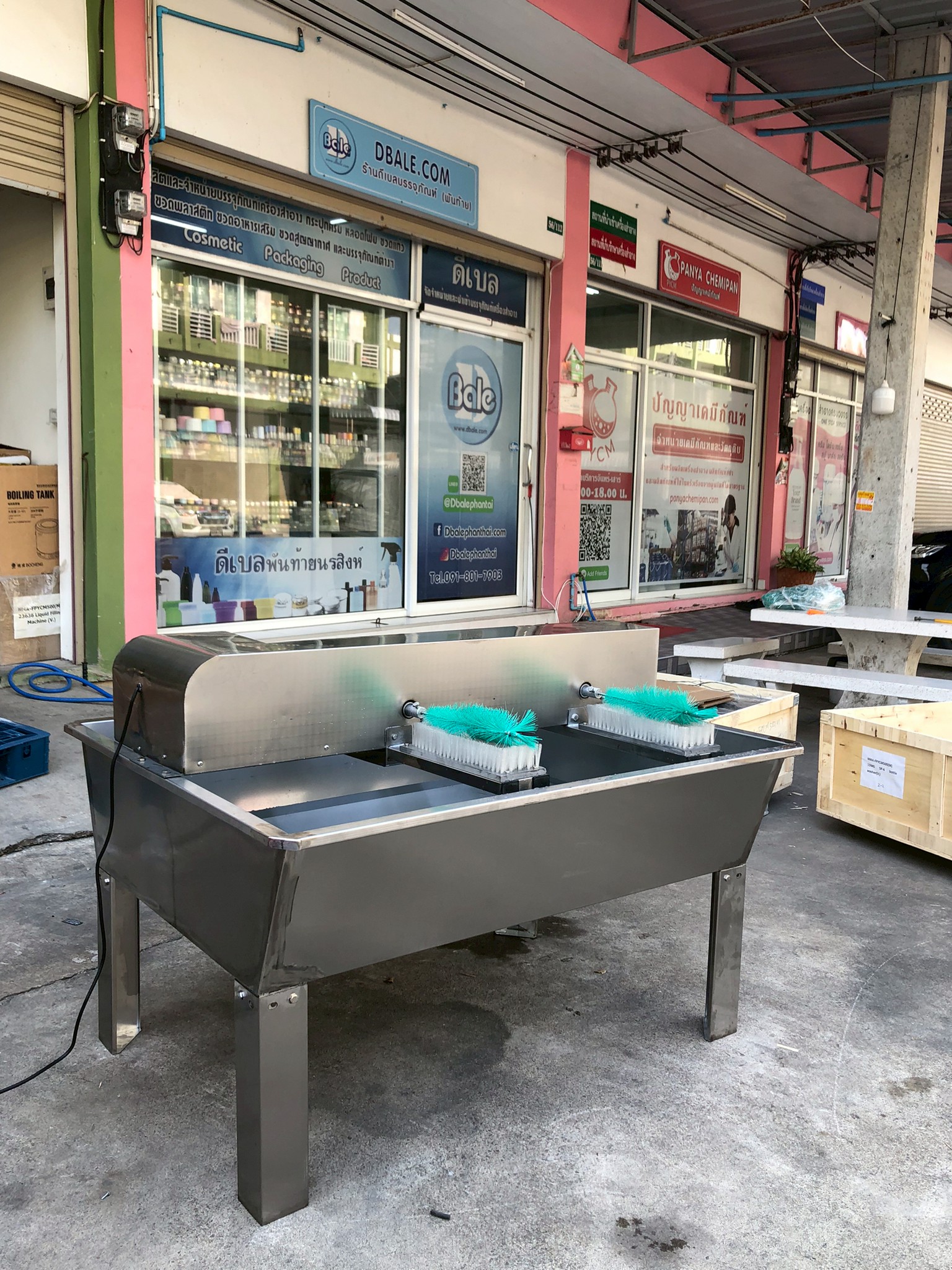 🌈15945 เครื่องทำความสะอาดขวดพลาสติก ขวดแก้ว กึ่งอัตโนมัติ รุ่น SP-6