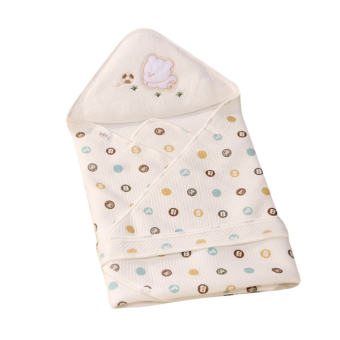 Getagift ผ้าห่ม ห่อตัวทารก Bamboo Fiber (ลายจุดฟ้า/น้ำตาล)