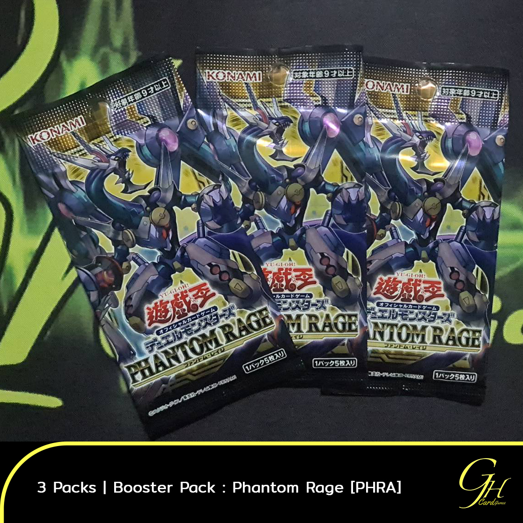 [PHRA-03Pack] Yu-Gi-Oh's Booster Pack 「Phantom Rage」 แบบ 3 ซอง