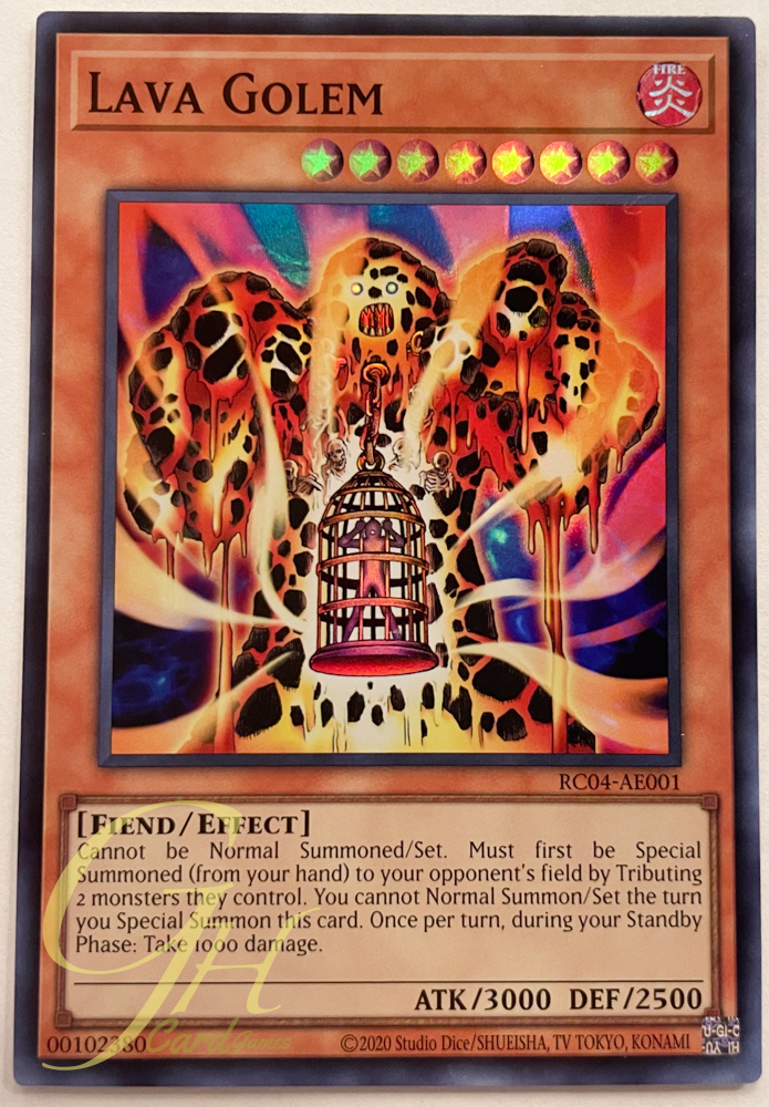 Yugioh [RC04-AE001] Lava Golem (Super Rare)