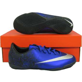 รองเท้ากีฬา รองเท้าฟุตซอลเด็ก NIKE 684851-404 JR MERCURIAL VICTORY V CR IC น้ำเงิน