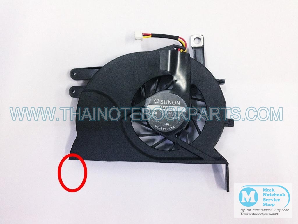 MT05073 พัดลมระบายความร้อนโน๊ตบุ๊ค ACER ASPIRE 3260 5571 5580 5570 5572 5573 5574 3680 5581 5582 5583 5584 5585 Cooling Fan (สินค้าใหม่ มีตำหนิ) 1