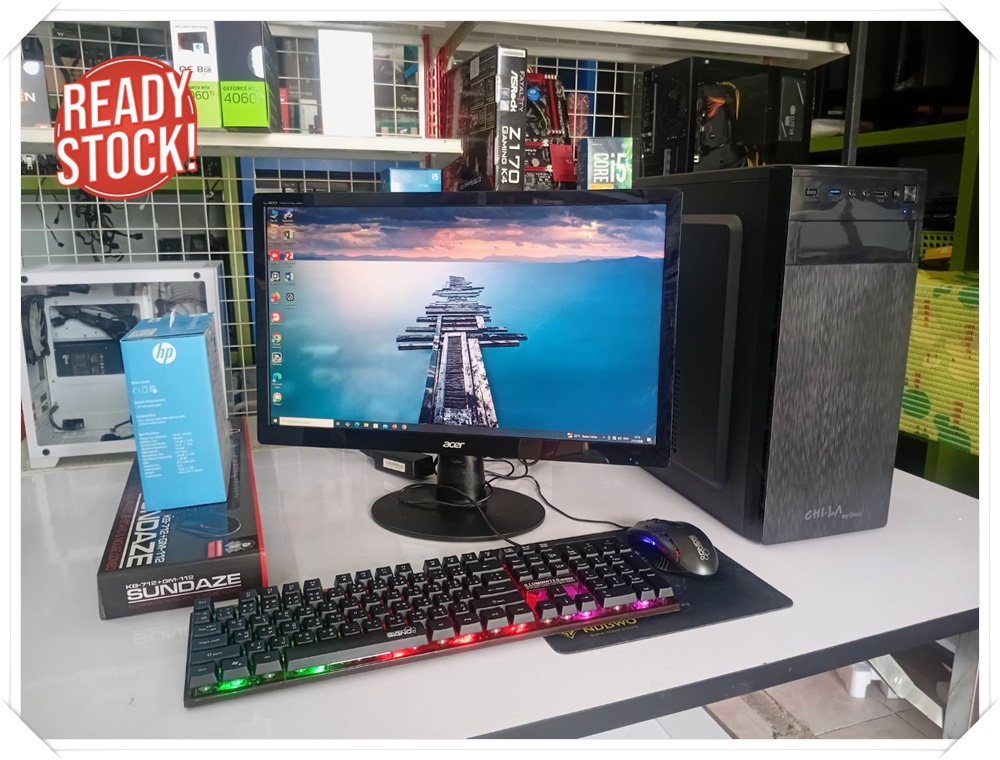 คอมพิวเตอร์ครบชุดพร้อมจอ RYZEN5 + RAM 8G +จอ LED 21.5