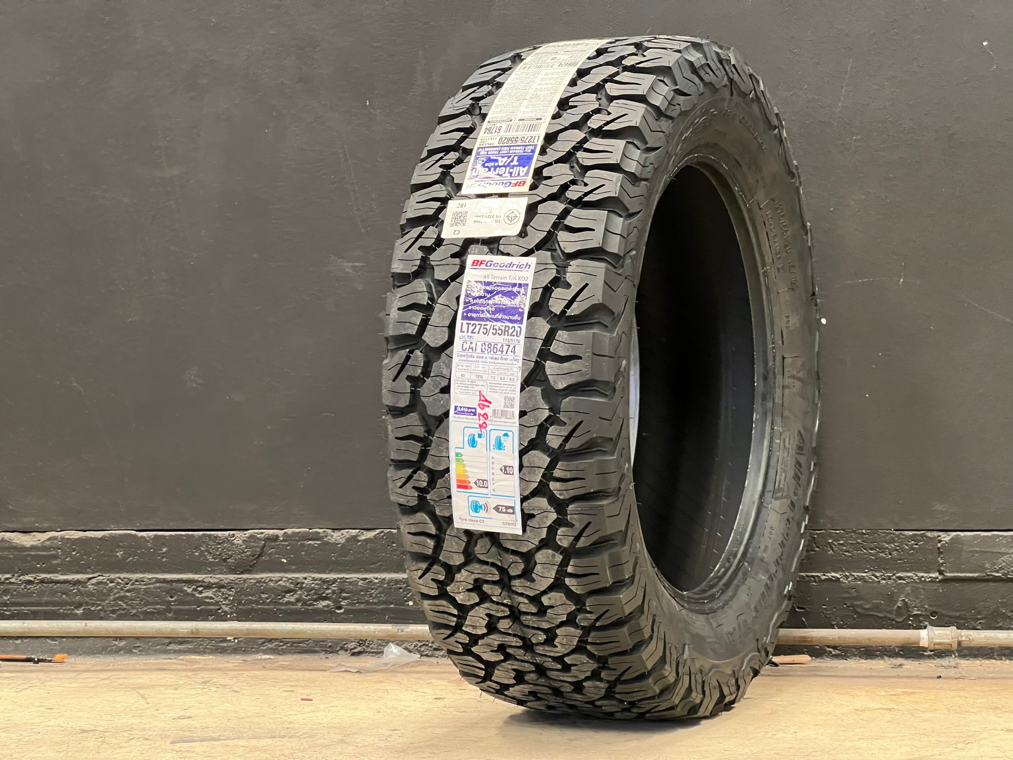 BF 275/55-20 KO2 usa PR8 ยางใหม่ ราคาถูก