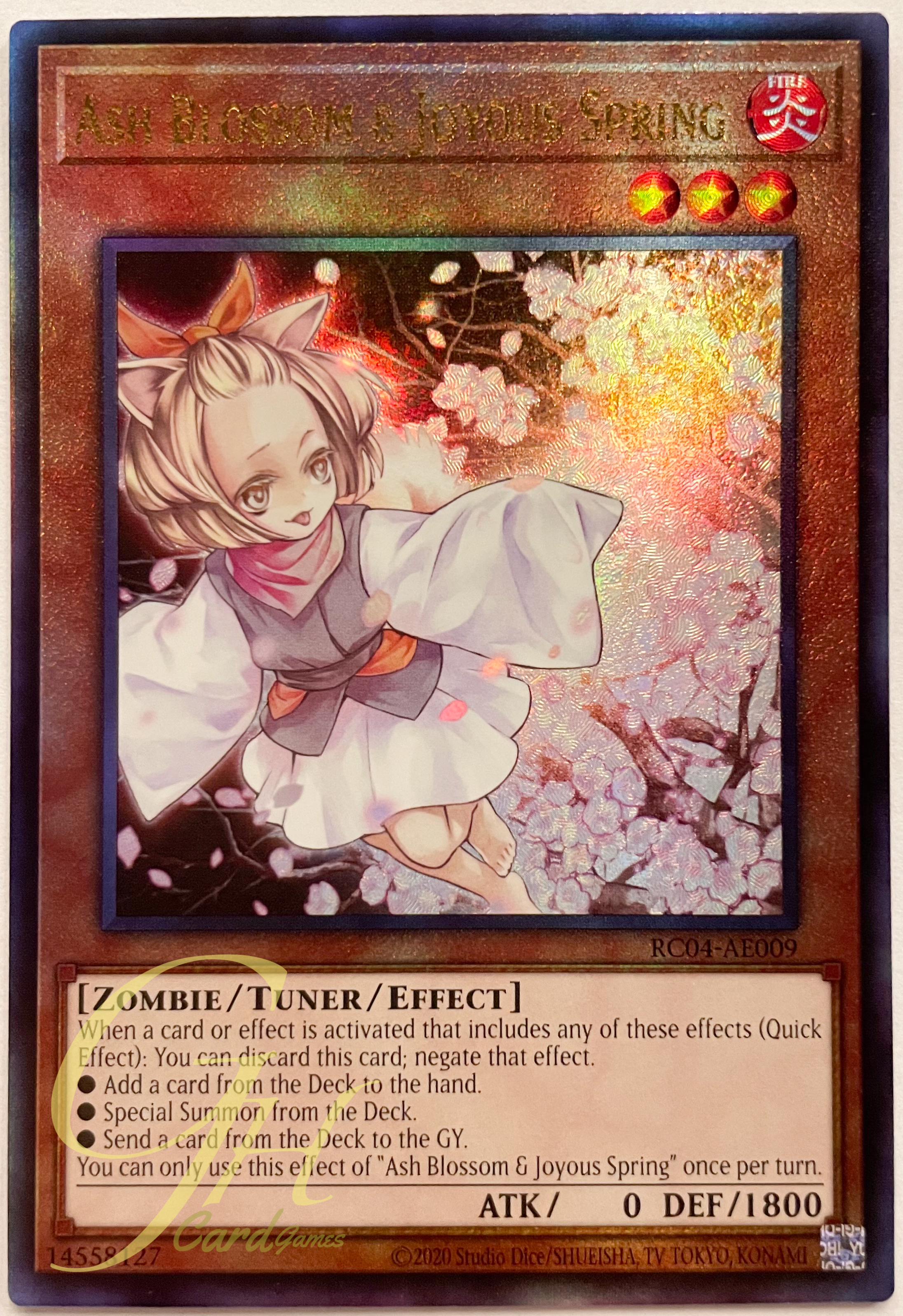 Yugioh [RC04-AE009] Ash Blossom & Joyous Spring (Ultimate Rare)