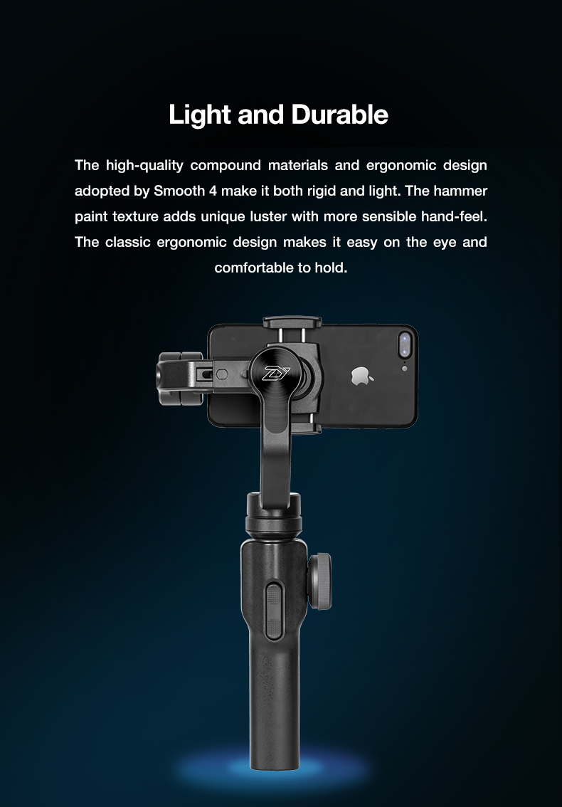 Zhiyun Smooth 4 (BLACK) ไม้กันสั่น 3 แกนสำหรับมือถือสมาร์ทโฟน