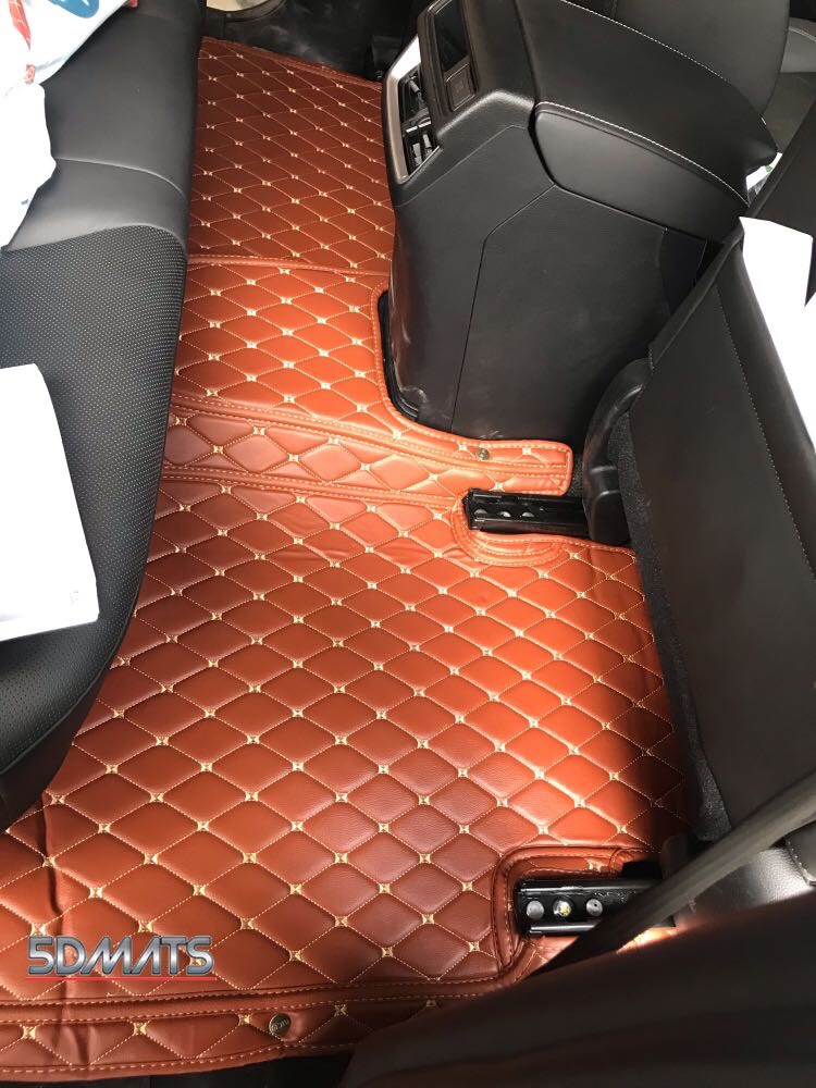 พรมปูพื้นรถยนต์6D ISUZU D-MAX 4Dr. 2020 สีน้ำตาล รุ่นVIP หนาพิเศษ เต็มคัน