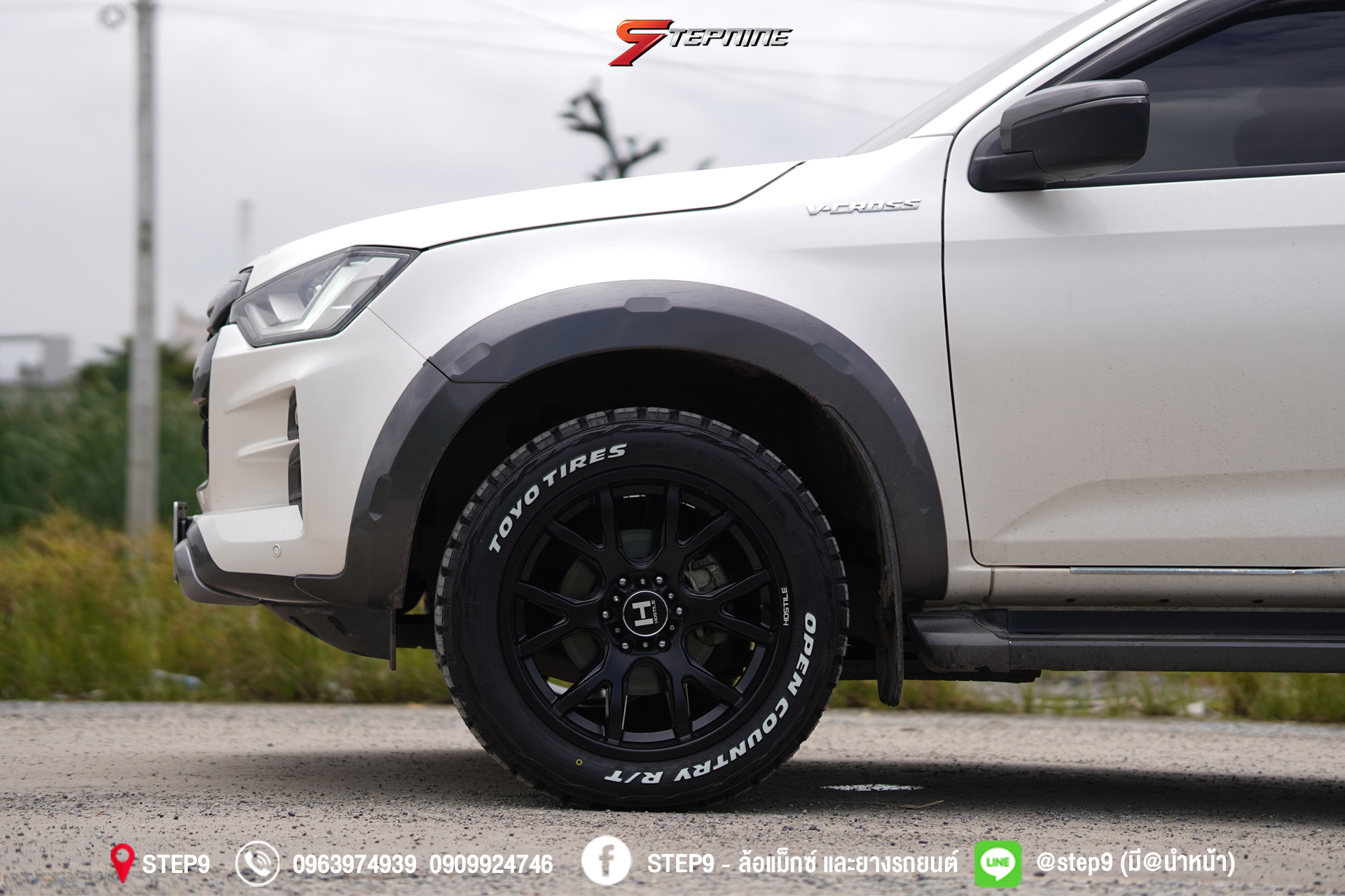 ISUZU D-MAX V-CROSS ทรงมาเฟีย ล้อแท้ ช่วงล่างเดิม ไม่ยื่น ไม่ล้น