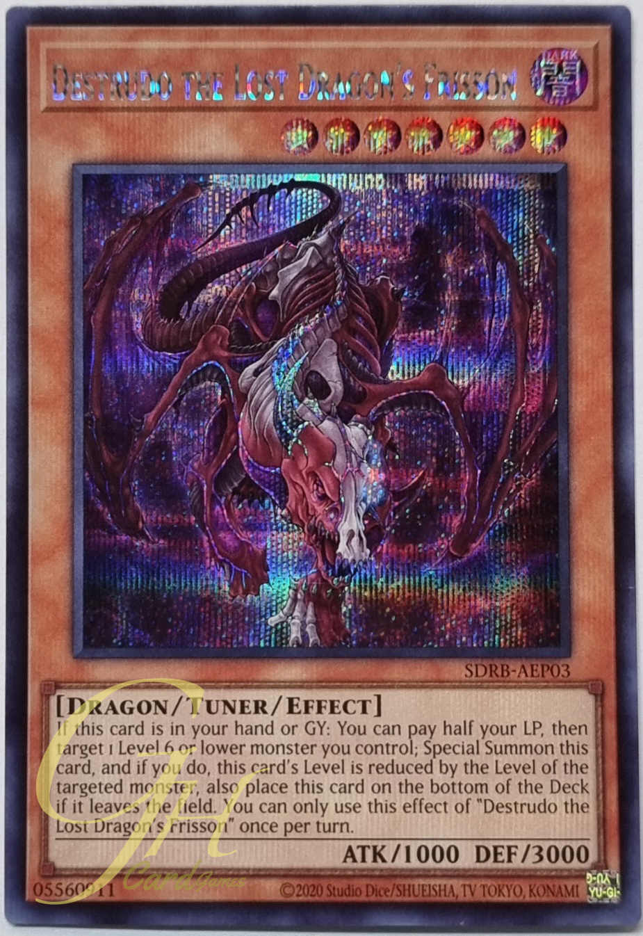 Yugioh [SDRB-AEP03] Destrudo the Lost Dragon's Frisson (Secret Rare)