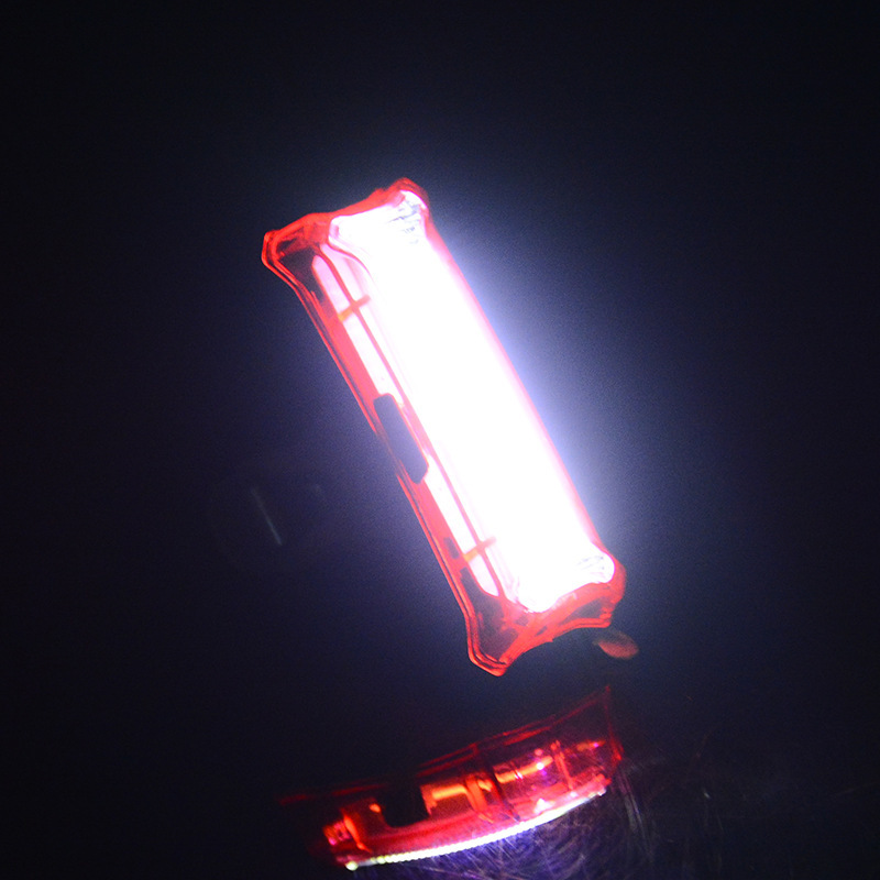 ไฟท้ายจักรยาน 3 สีสลับกัน NIGHT RIDING ชาร์ต USB