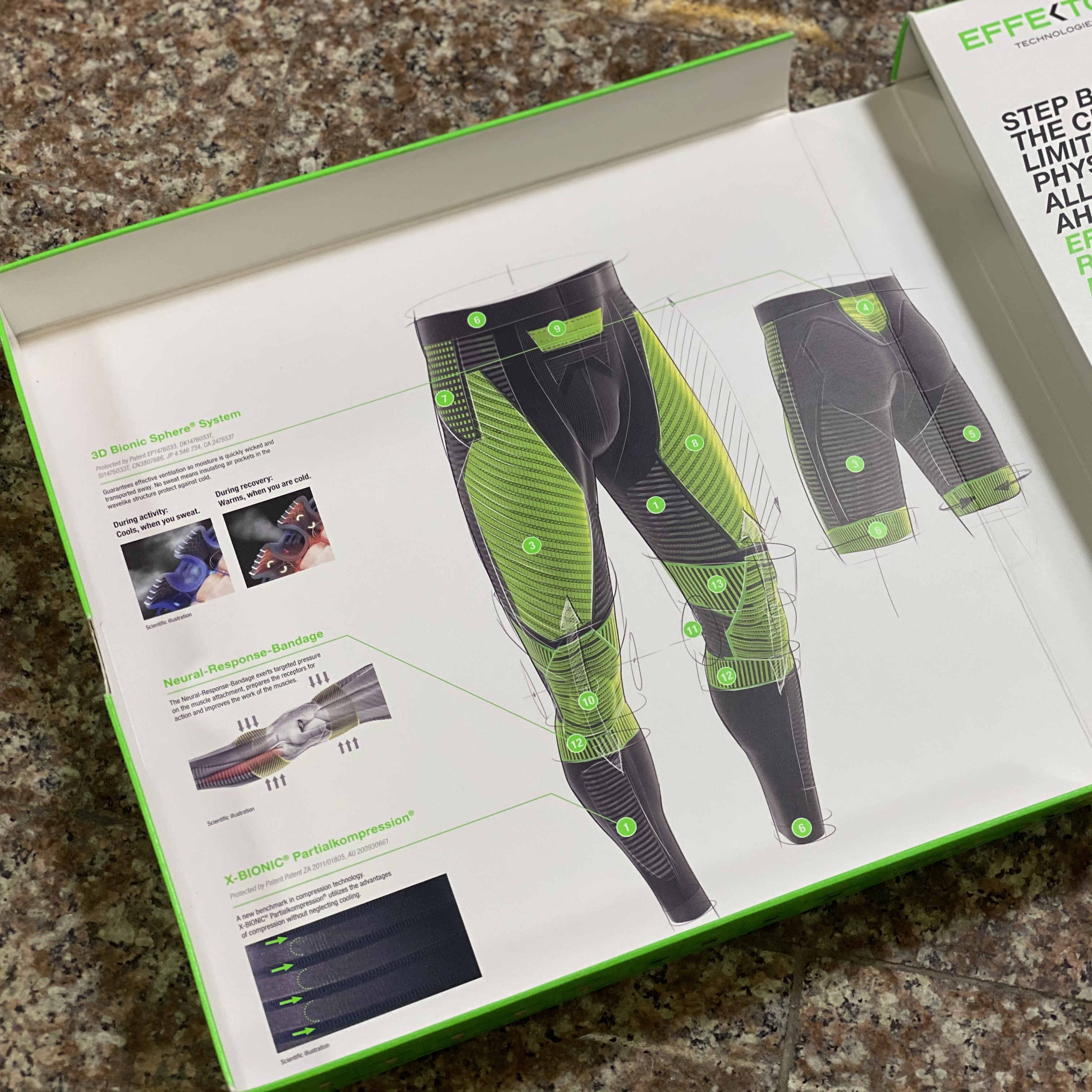 กางเกงวิ่ง X-Bionic Effektor Running Tights (XL)