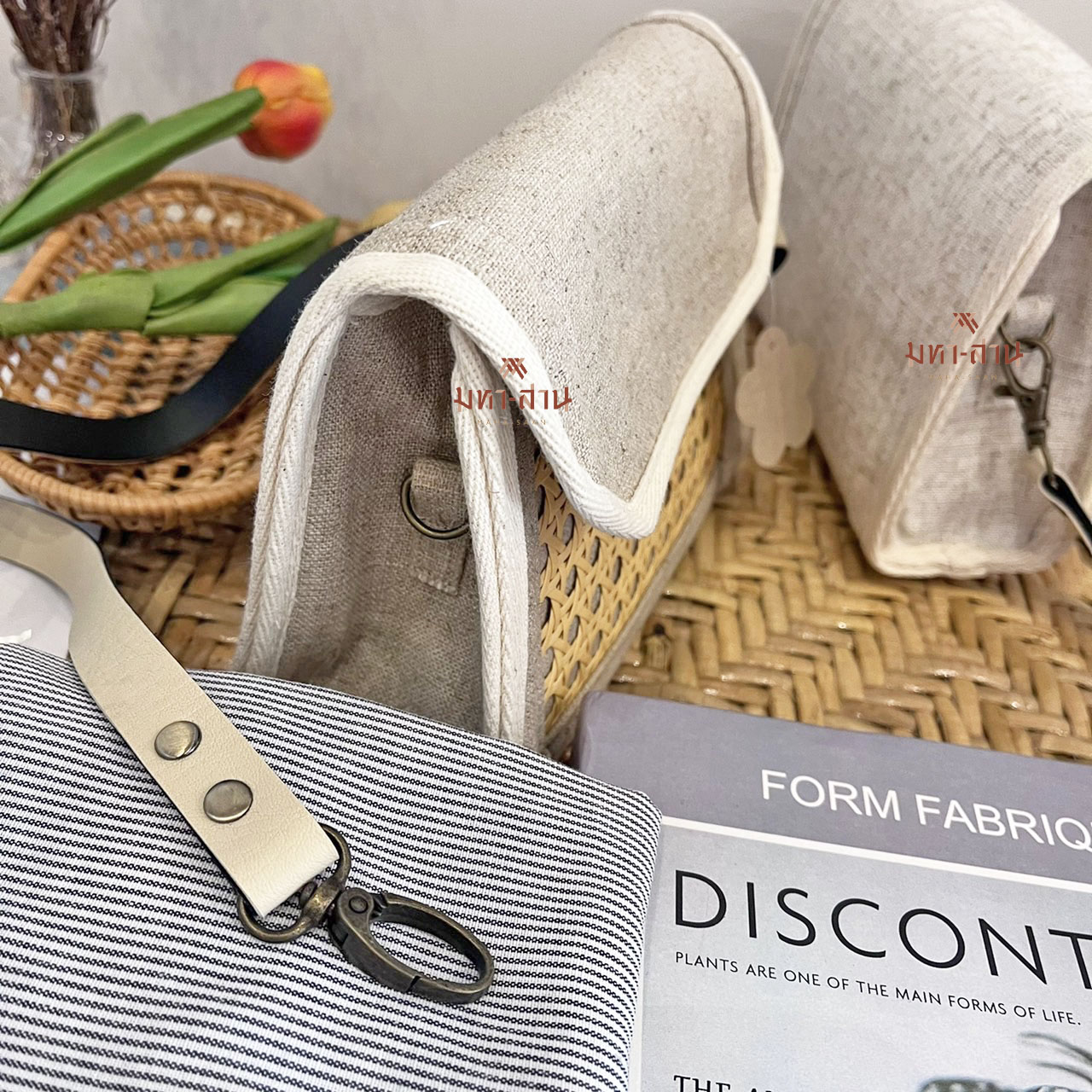 กระเป๋าสาน ฝาพับ สะพายน่ารัก กระเป๋าถือ กระเป๋าผู้หญิง กระเป๋าเด็ก สำเนา