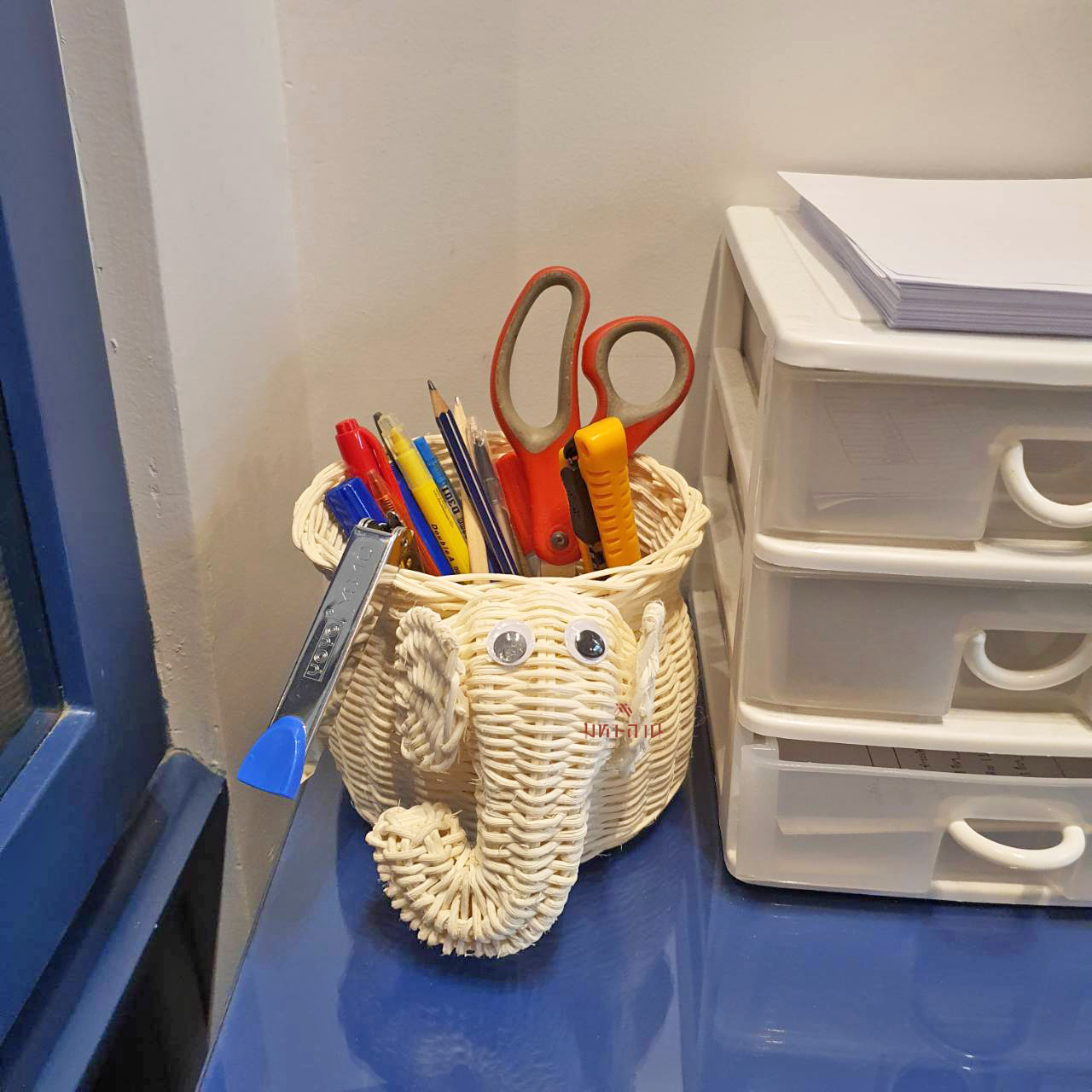 ช้างหวายสาน กระบอกหวาย ใส่ทิชชู่ 🐘