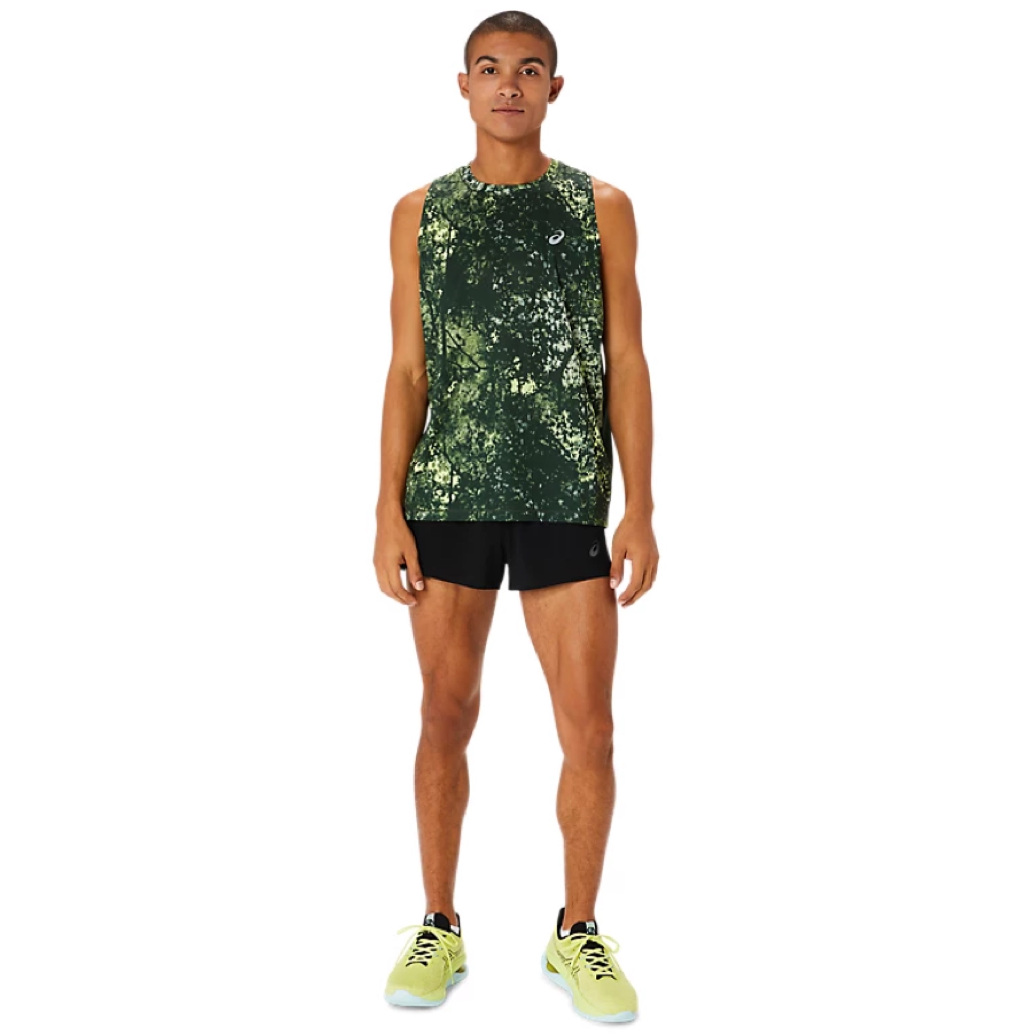 เสื้อวิ่ง ASICS All Over Print Singlet ‘RAIN FOREST’ (S,M)