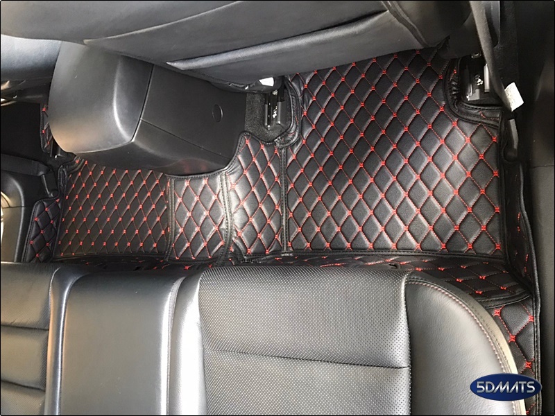 พรมปูพื้นรถยนต์ 6D MAZDA CX-5 (ปี2013-16) พรม6D สีดำด้ายแดง รวมแผ่นท้าย+ปิดเบาะ เต็มคัน
