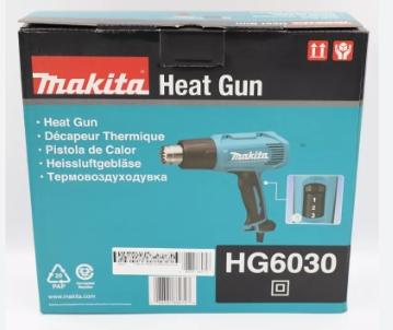 MAKITA MAKITA HG6030 เครื่องเป่าลมร้อน ปืนเป่าลมร้อน เป่าลมร้อน HEAT GUN 1800W ปรับได้ 3 ระดับ