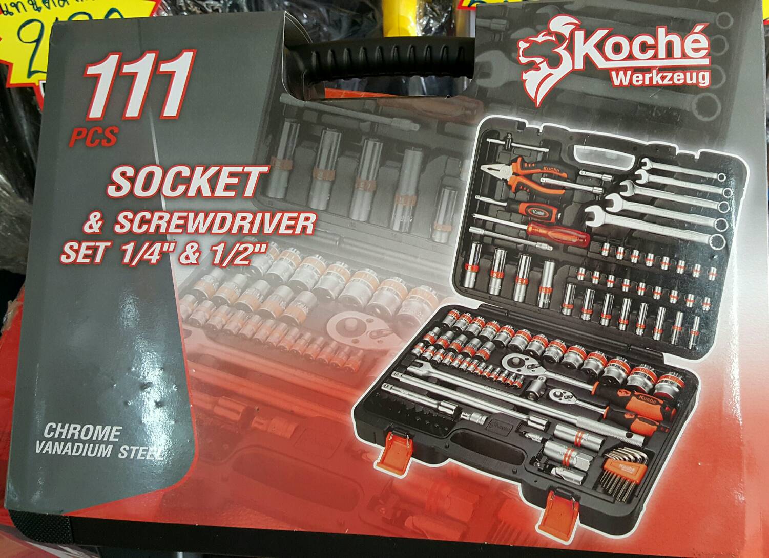 บล็อกชุด Koche 111 ตัวชุด ขนาด 1/4" - 1/2"