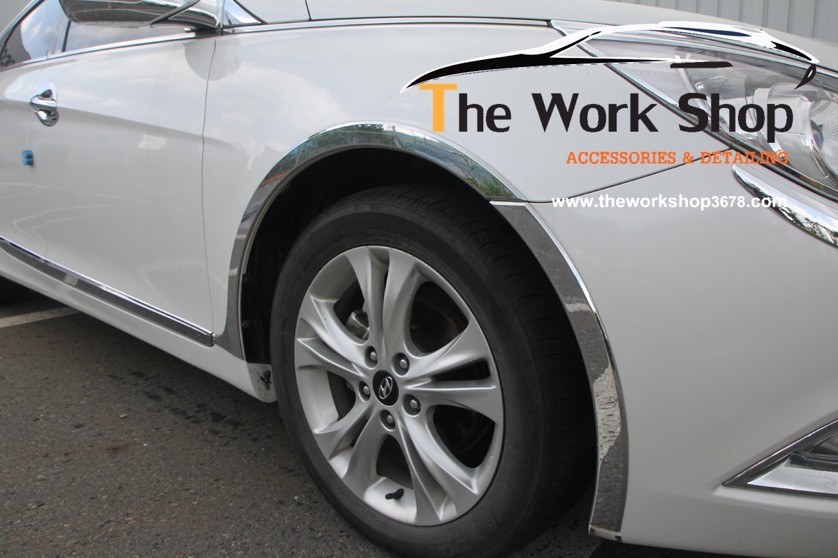 Chrome Fender Molding Cover for Sonata ( โครเมี่ยมแต่งซุ้มล้อ )