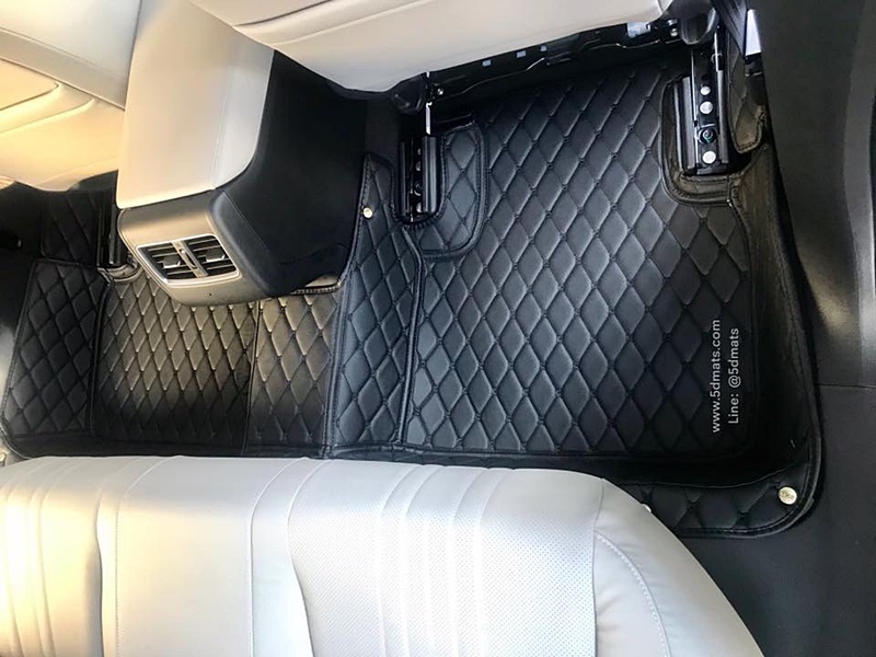 พรมปูพื้นรถยนต์ 6D HONDA ACCORD 2019 (G10) พรม6D QJ VIP สีดำด้ายดำ หนาพิเศษ รวมแผ่นท้าย