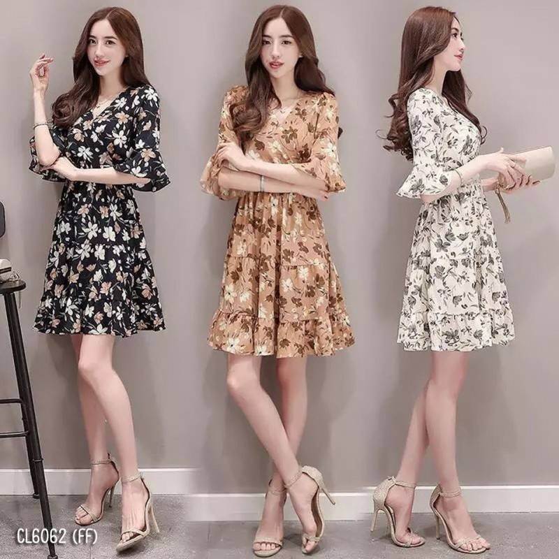 เดรสลายดอก