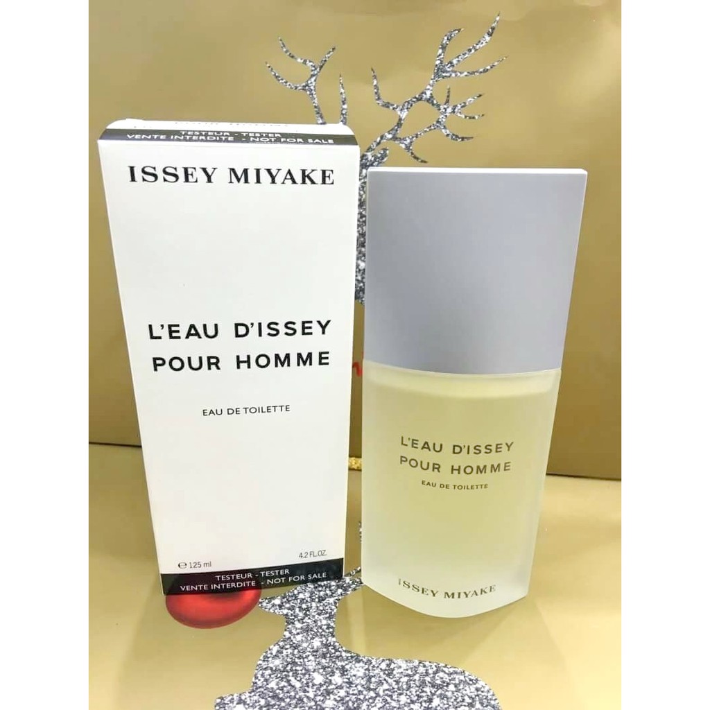 น้ำหอมแท้ ISSEY MIYAKE L' EAU D ' ISSEY POUR HOMME FOR MEN EAU DE TOILETTE SPRAY 125 ML TESTER BOX ของใหม่ ไม่เคยถูกฉีด