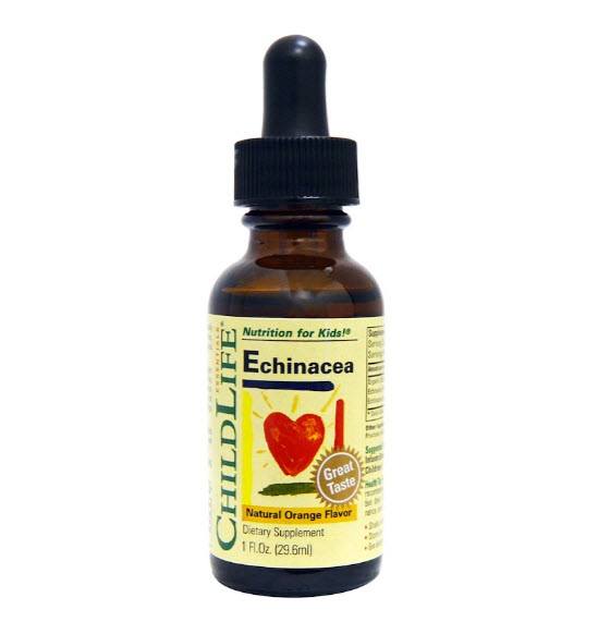 Childlife, Essentials, Echinacea, Natural Orange Flavor, 1 fl oz (29.6 ml)