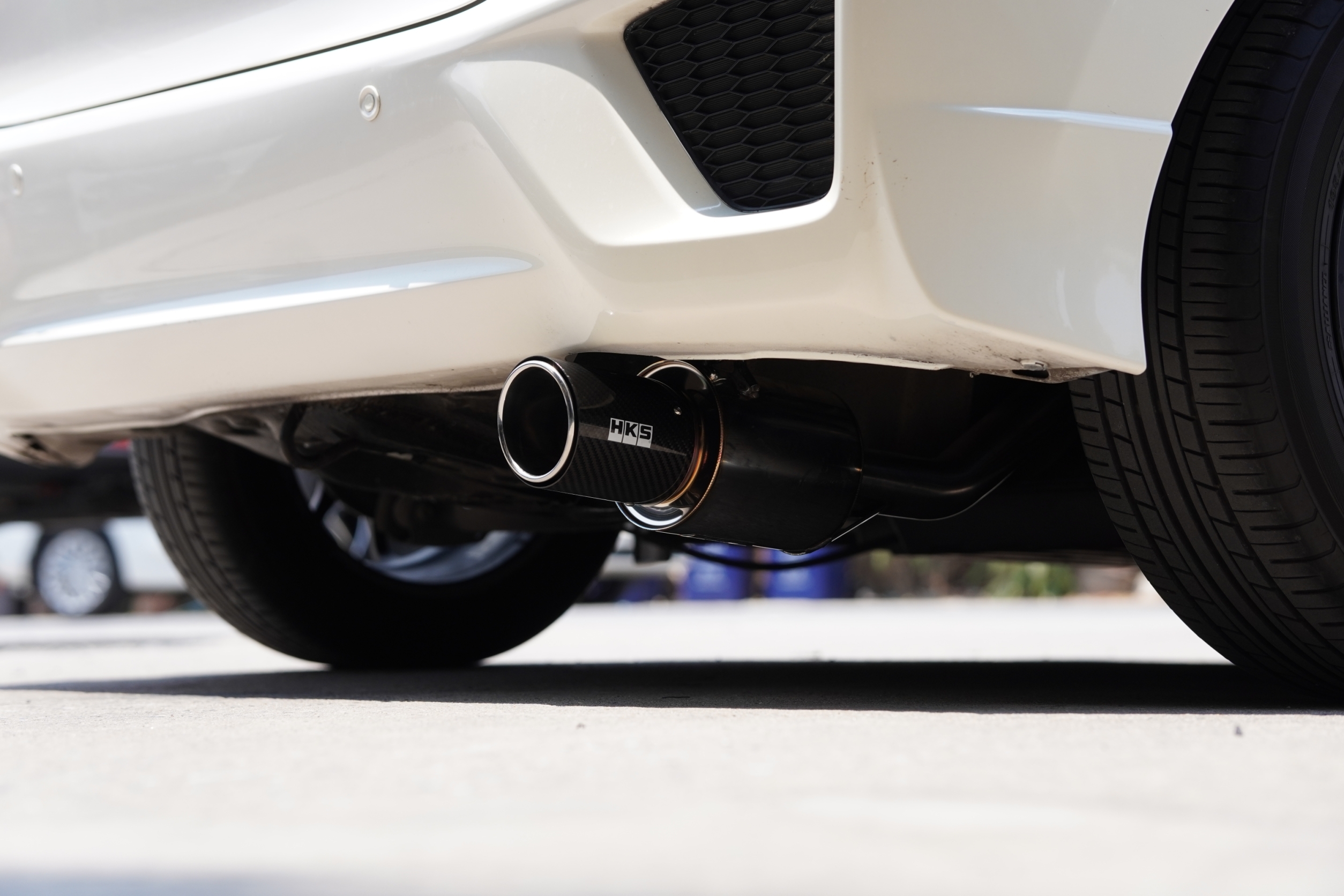 ท่อ HKS ปลายคาร์บอนใส่ JAZZ GK ของแท้ที่ STEP9