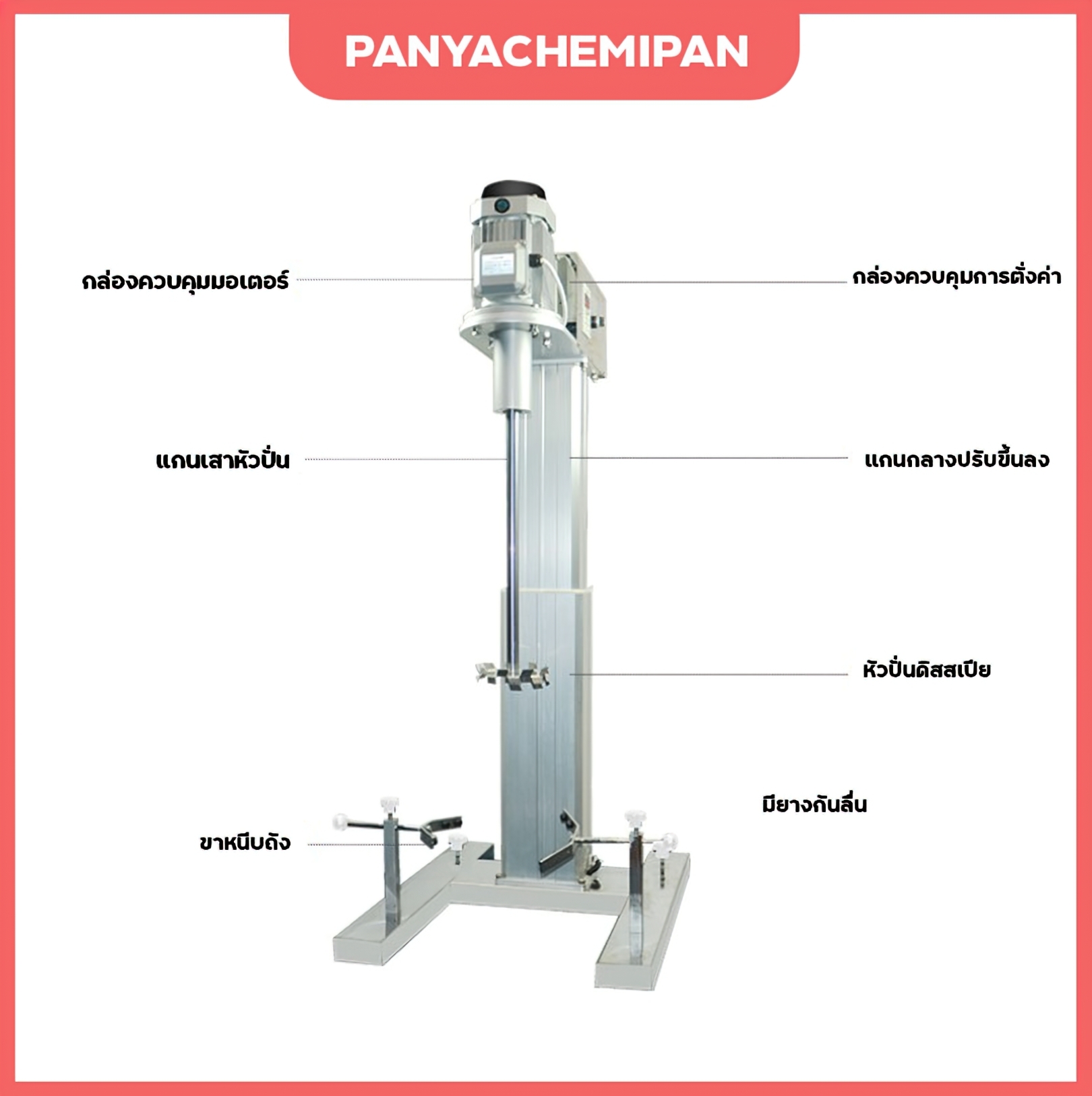 🌈12441 เครื่องปั่นครีม เครื่องกวนผสม รุ่น HR-1100BPF เหมาะกับปั่น 50-100 กิโลกรัม 1100W