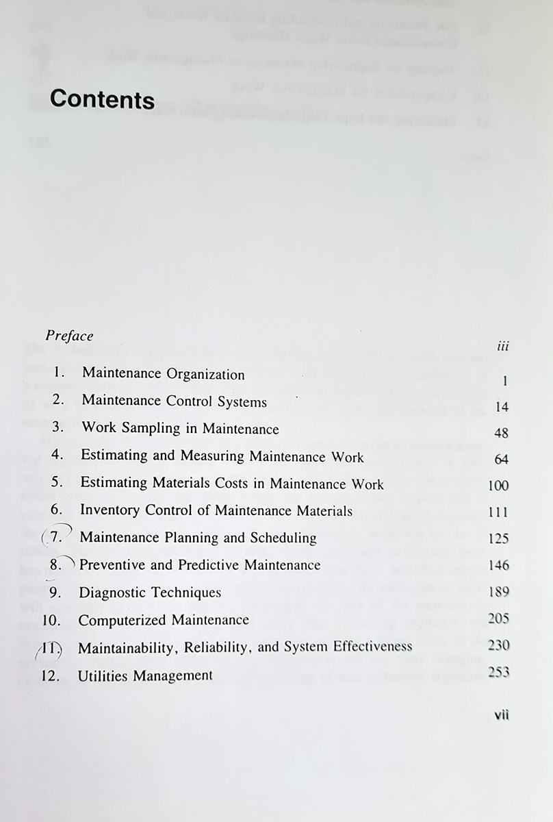 หนังสือเรียน Engineering Maintenance Management Benjamin W. Niebel