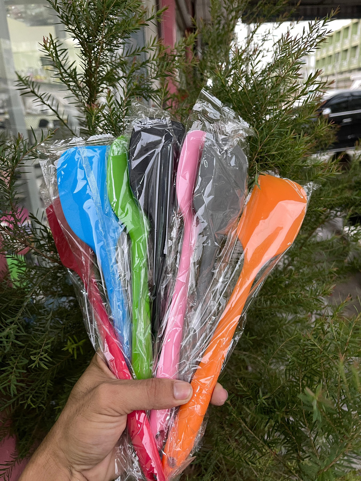 🌈ไม้พายซิลิโคนไร้รอยต่อ ชนิดทึบ ชุดไม้พายซิลิโคน พายยางซิลิโคน พายทำขนม