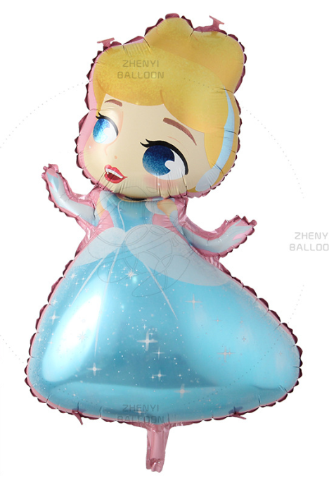 ลูกโป่งฟอยการ์ตูนซิลเดอเรลล่า / Cinderella Foil Balloon