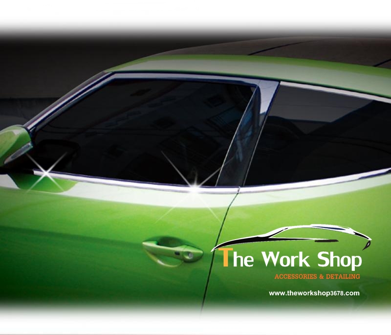 Window Molding Set for Veloster ( โครเมี่ยมแต่งขอบกระจก )