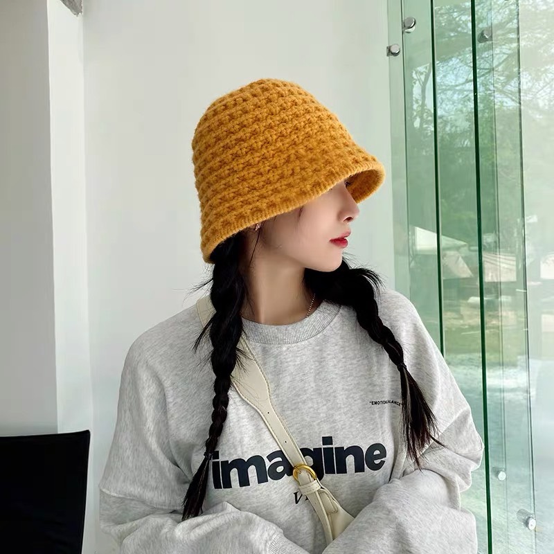 พร้อมส่งจากไทย หมวกบัคเก็ต หมวกถัก หมวกสาน หมวกเกาหลี หมวกขนนุ่ม👒