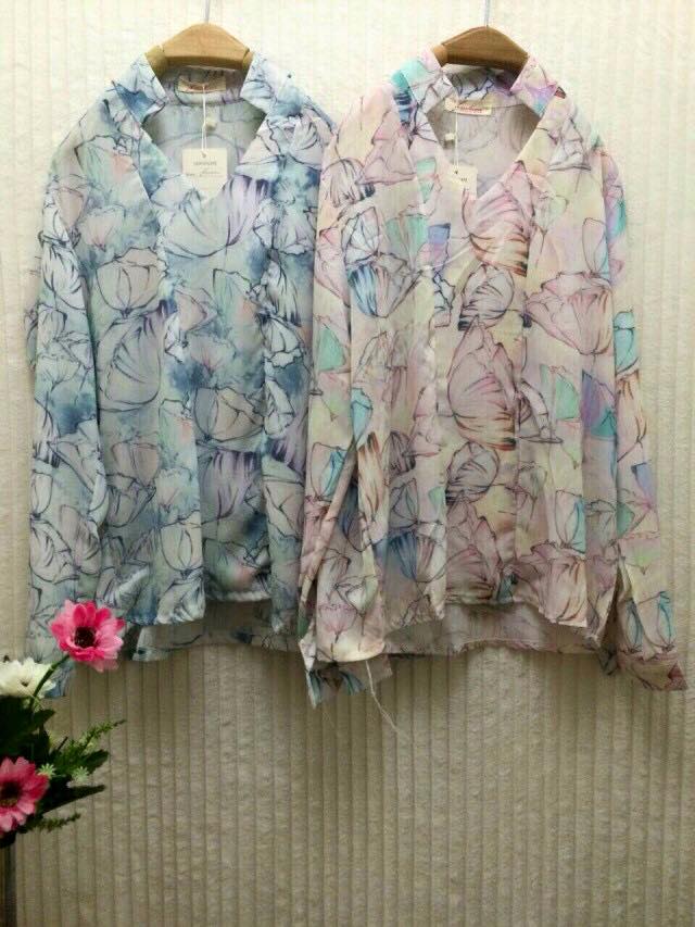 Set เสื้อแขนยาวกับกระโปรงน่ารัก