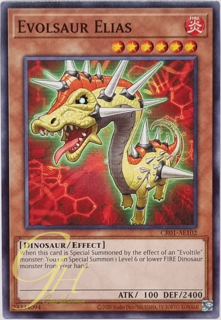 Yugioh [CR01-AE102] Evolsaur Elias (Common)