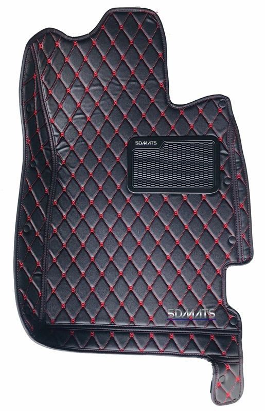 พรมปูพื้นรถยนต์6D HONDA BR-V สีดำด้ายแดง เต็มคัน (6ชิ้น) st