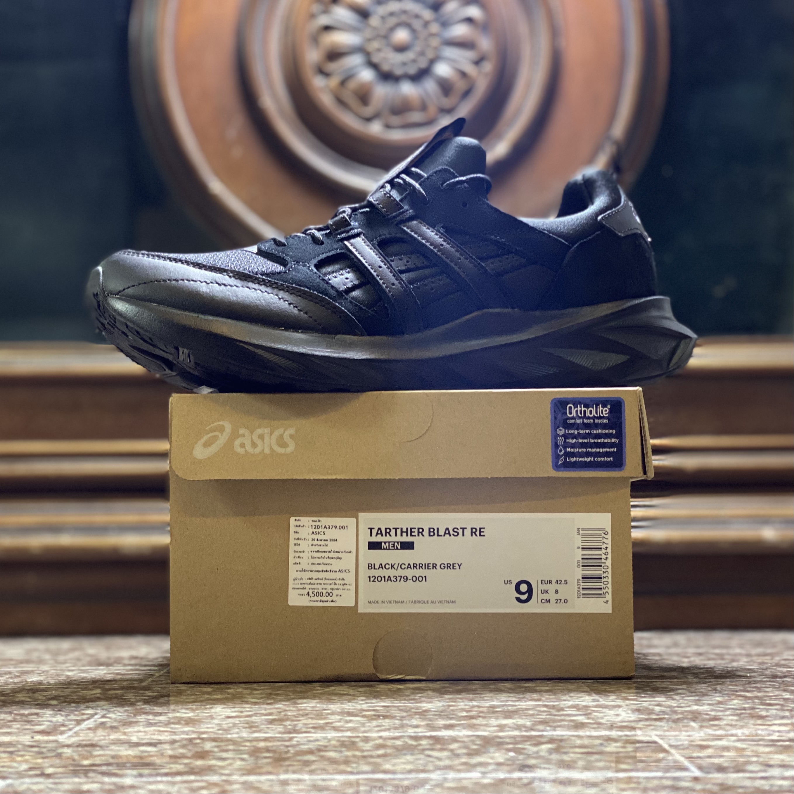 รองเท้า ASICS Tarther Blast RE ’TripleBlack’ (M9.5/10.5US)